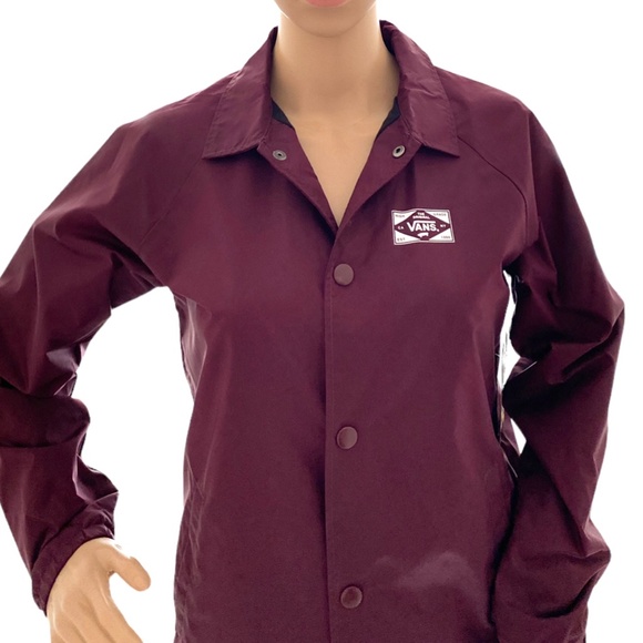 VANS Torrey Coach Jacket Nylon Boys Windbreaker Water Resistant Size VN0002RZ4QU - Picture 3 of 6